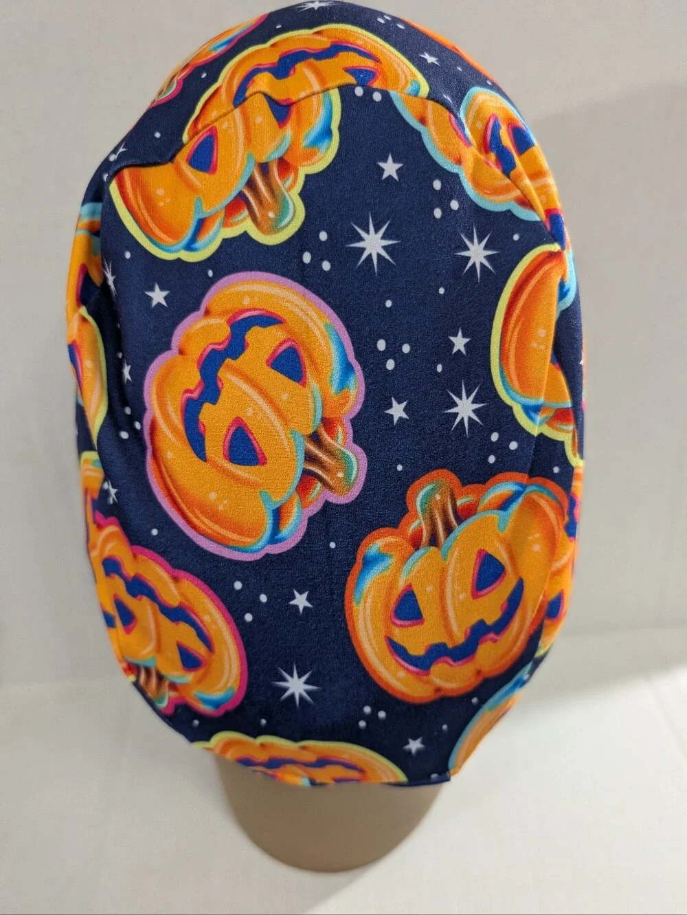 Pumpkin, Halloween, Euro Style Scrub Cap, Scrub Cap, Surgery Hat, Chemo Hat